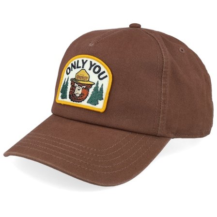 American Needle - Brun adjustable Caps - Smokey Bear Canvas Roscoe Brown A-Frame Adjustable @ Hatstore