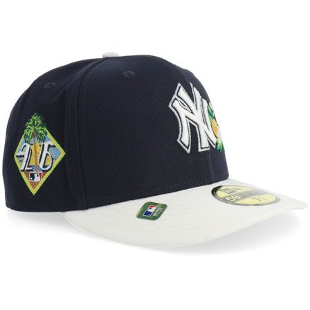 New Era - MLB Blå fitted Keps - New York Yankees Tampa MLB St 59FIFTY Navy/White Curved Fitted @ Hatstore