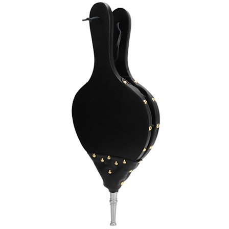 Peisbelg Manuell treluftblåser for utendørs camping BBQ Grill Peisbrannverktøy Sølvmunnstykke