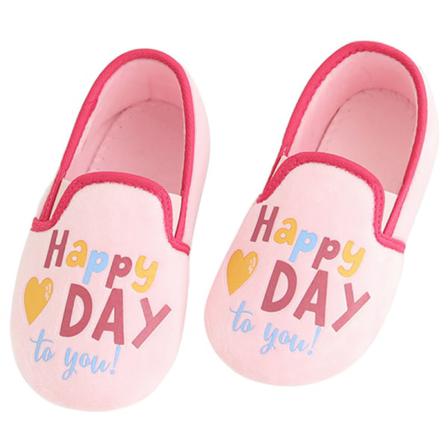 Flickor Rund Toe Varma Tofflor Anti-slip House Tofflor