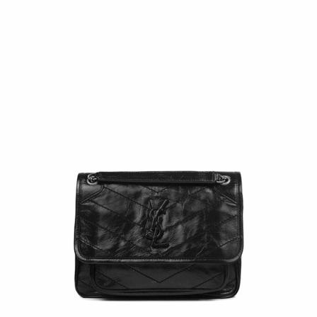 Saint Laurent Vintage Pre-owned Tas Baby Niki , Zwart , Dames , Maat: ONE Size Vintage Tassen