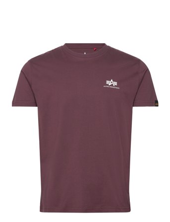 Alpha Industries Basic T Small Logo - Burgundy - S