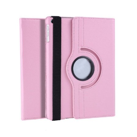 Etui for iPad Air 6 11" 2024 Rosa Litchi Roterende Lær Søvn/Restaurering