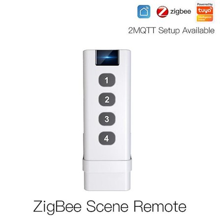 Zigbee 4-knapps tryckknappsbrytare Tuya 12-scenbrytare Controller Hemmaautomation Smart Switch för Tuya Smart Life Control