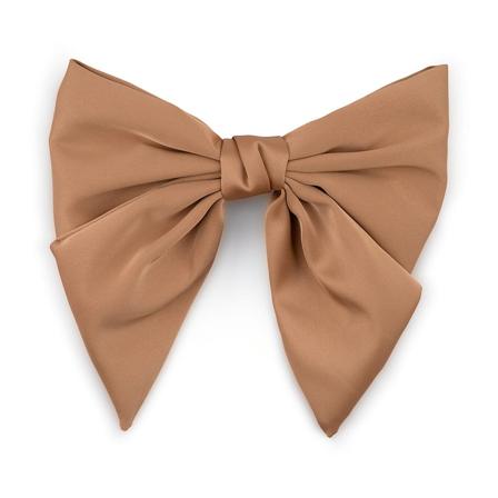 SUI AVA Smooth Bow Taupe, Hår, Hårpynt, Hårspænder