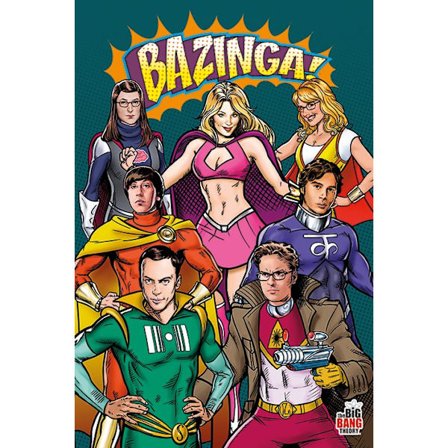 Big Bang Theory Affisch Superheroes A704