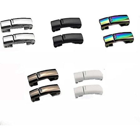 5 stk. Elastiske skolisser uten knyting, med magnetisk skolisselås uten T