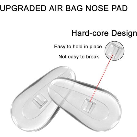 Glasögon Nose Kudde Mjuk Silikon Luftkammare Glasögon Nose Cush - stock