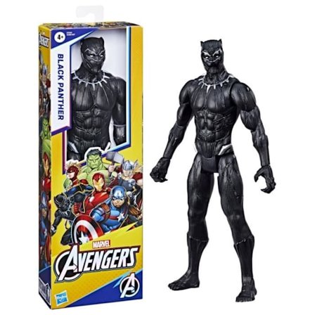Black Panther figur 30 cm, Avengers Titan Hero Series leksak för barn från 4 år och uppåt, Marvel