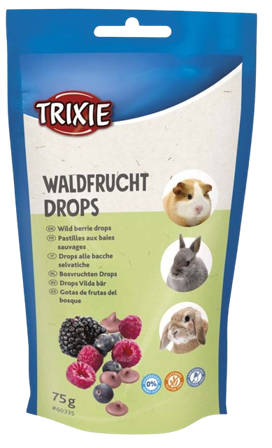 Trixie - Gnagardrops glutenfri med ville bær, 75 g - Smådyr - Helse og kosttilskudd - Kosttilskudd - ZOO.no