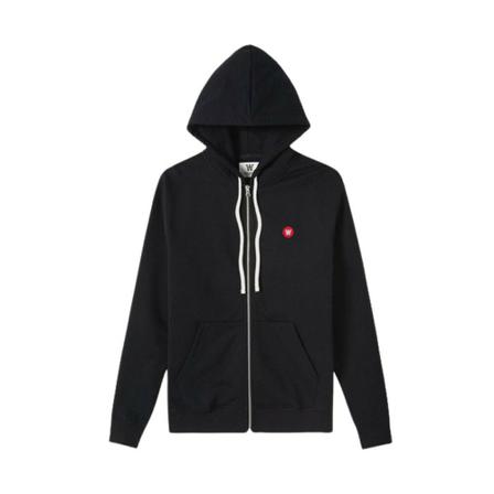 Wood Wood Dan Double Men's Sweatshirt A , Zwart , Heren , Maat: S