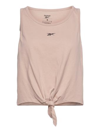 S Front Tie Tank T-shirts & Tops Sleeveless Rosa Reebok Performance