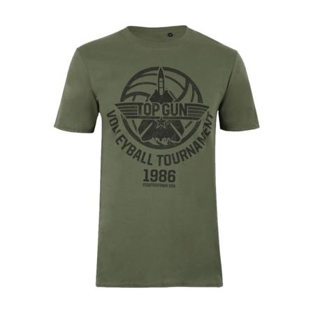 Top Gun Herr Volleybollturnering T-shirt Bomull M Military Gr