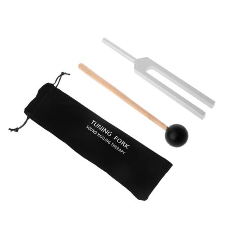 512HZ alumiininen Lääketieteellinen virityshaarukka + Mallet Chakra Hammer Ball -diagnostiikka parantavaa äänivärähtelyterapiaa varten