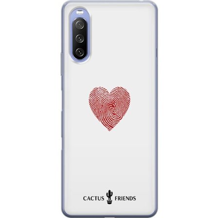 Kompatibelt Mobildeksel til Sony Sony Xperia 10 III Cactus and Friends - Fingerprint Love