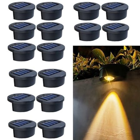 4/8/12/16/20-pak solcellelamper udendørs – Vandtætte LED-lamper til trappe & poolkant_TF_TF