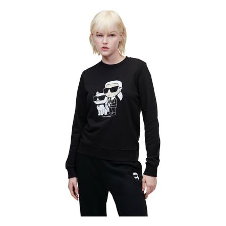 Karl Lagerfeld Sweatshirt Ikonik 2.0 , Zwart , Dames , Maat: XL