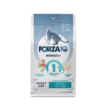 Forza10 Regular Diet Crocchette Al Pesce Gatti Adulti Sacco 1,5kg