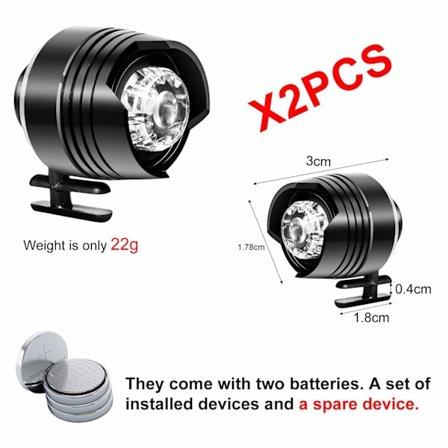 2 Svarta Ljus, IPX5 Vattentäta, Dekorativa Små Ljus, Roliga
