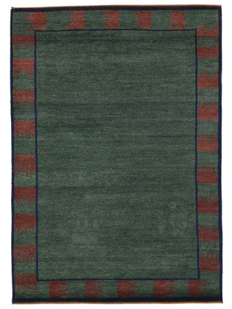 Handknuten Persisk Gabbeh Rustic Matta 174X243 Svart/Mörkröd