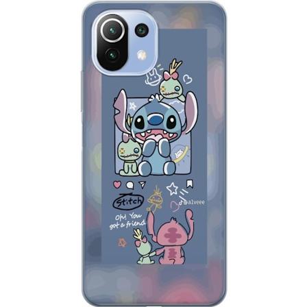 Xiaomi 11 Lite 5G NE Gennemsigtig cover Stitch Venner