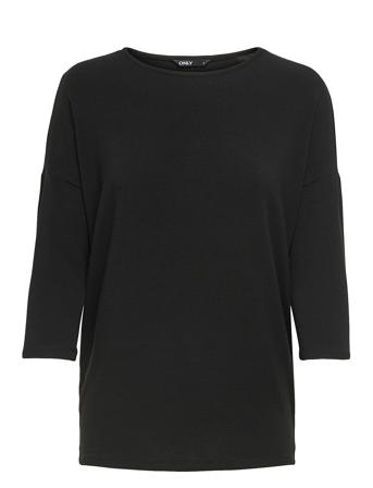 Onlglamour 3/4 Top Jrs Noos Tops T-shirts & Tops Long-sleeved Black ONLY