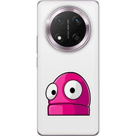 Kompatibel Mobilcover til Honor Honor Magic7 Lite Rosa tegneseriefigur med store øjne i legende og humoristisk stil