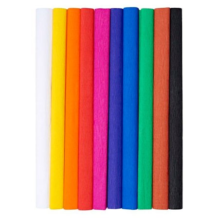 Creppapper - TOP 2000 - 50x200cm - Klassisk blandning - Rynkat silkespapper - 10 enheter