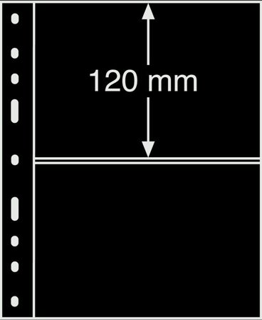 OPTIMA 2S lommer til postkort - 10 stk. - Sorte