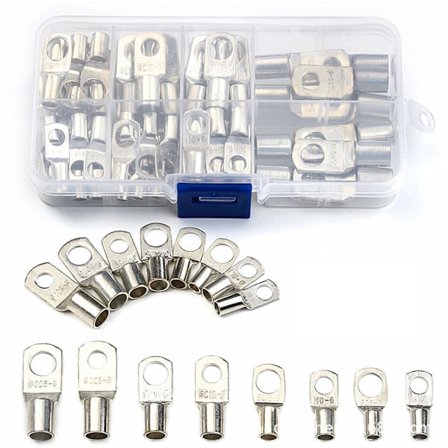 8 Typer av Fästen för Koppartråd, 60-pack