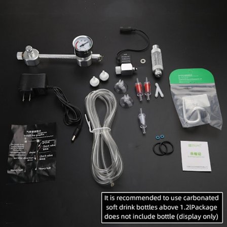 Akvarium DIY CO2 System Generator Kit Bobletæller Planter Diffuser med magnetventil til ventilfisk til tankregulator Acc