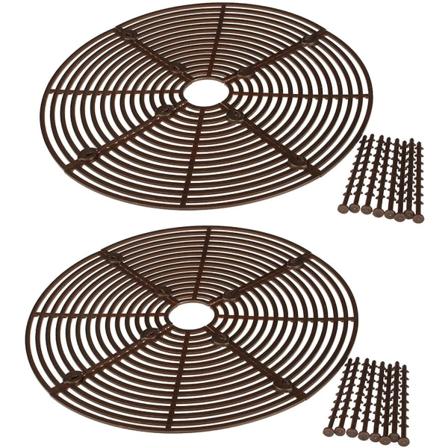 Pakke med blomsterpottebeskytternett, katteavvisende, babysikkerhet, beskyttelse for barn og kjæledyr, 30 cm, brun