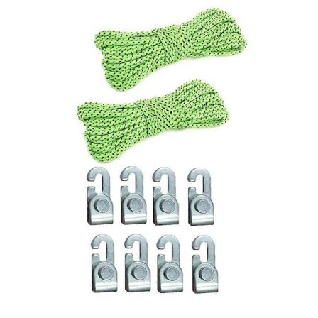 1 Sett Automatisk Låsekrok Selvlåsende Knute Lett Stramming Tau Kit for Camping Telt Tilbehør 4 stk