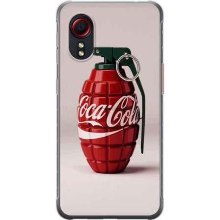Kompatibelt Mobildeksel til Samsung Samsung Galaxy Xcover 5 Kunstnerisk illustrasjon av Coca Cola granateple i rødt og grønt, pop art inspirert moti