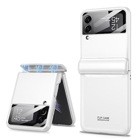 Mobiltelefonskal för Samsung Galaxy Z Flip 4 med Magnetisk Vikbar Gångjärn, Skyddande Omslag