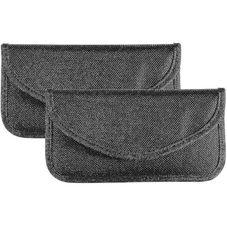 2 Pak Gps Rfid Faraday Taske Afskærmende Bur Taske Pung Telefon Etui Telefon Beskyttelse af Privatliv og Bilnøgle Anti Sporing Signal Afskærmende 