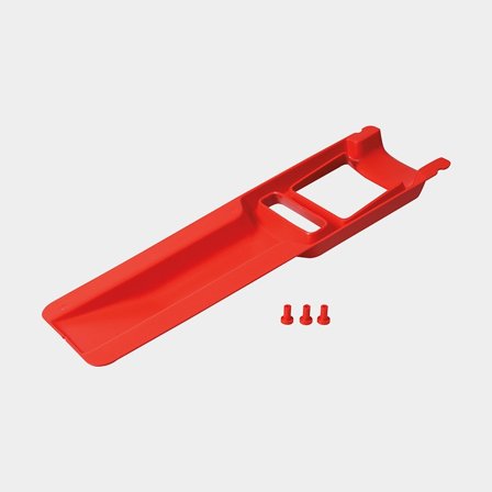 Optimistická pádlo / jednoruční pádlo, ABS plast, 50 cm, červená