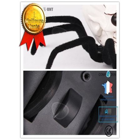 CONFO realistisk fjernstyret edderkop dødningehoved plast legetøj halloween sjov skræmmende børn dekoration