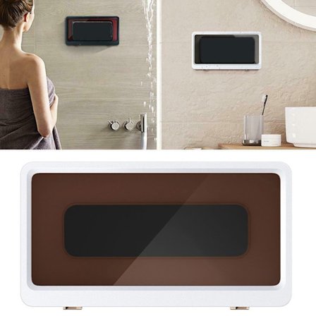 Seinälle kiinnitettävä puhelinkotelo Kylpyhuone WC Vedenpitävä Matkapuhelinpidike