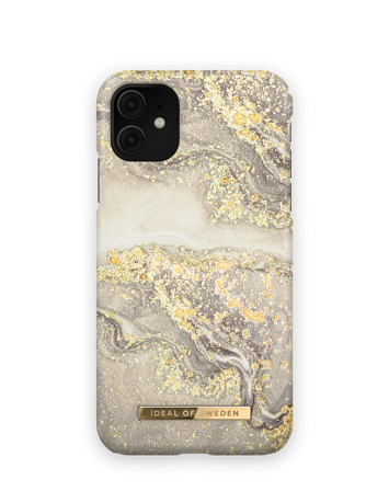 Unisex Hülle, iPhone 11 Sparkle Greige Marble Handyhülle