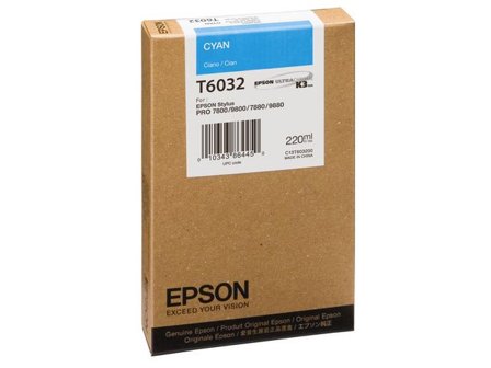 Epson Bläckpatron, T6032, cyan, singelförpackning, C13T603200 - Lyreco - Toner och bläck - Bläckpatroner - Bläckpatroner Epson