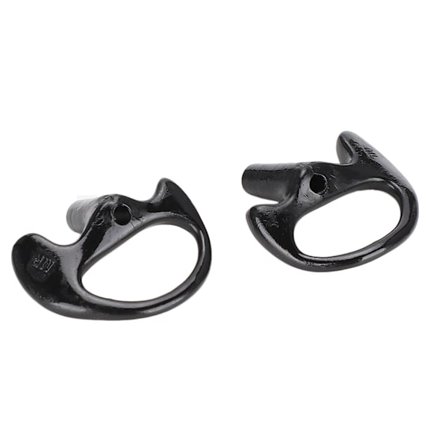 Svarta silikongel öronproppar ersättning medium för de flesta spiralrör ljudkit bekväma