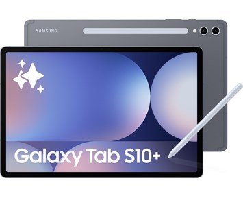 Samsung-Galaxy Tab S10 + Wifi 12G+256GB - Moonstone Grey-Galaxy Tab S10+ med oppslukende skjerm & kreative S Pen-Handheld computers-Nettbrett
