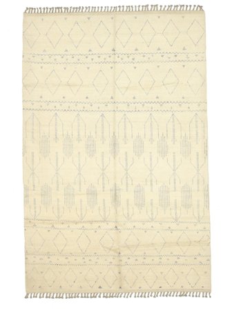 203X314 Tapis Berbère Style Moderne Jaune (Laine, Afghanistan) Carpetvista
