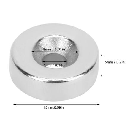 20 kpl M4 Upotusmagneetteja Harvinaisten Maametallien Vahvat Magneetit Audiolaitteille / Elektroniikalle / Koneille D15x5