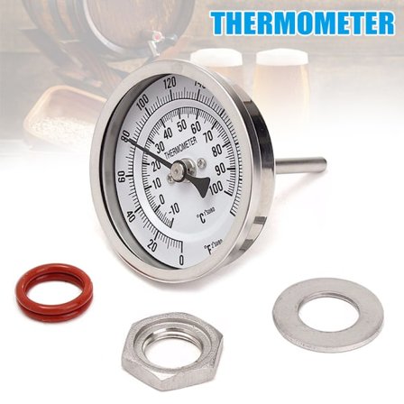 Metal Bar Ölbryggning Termometer 3 Inch Dual Scale Termometer Kit