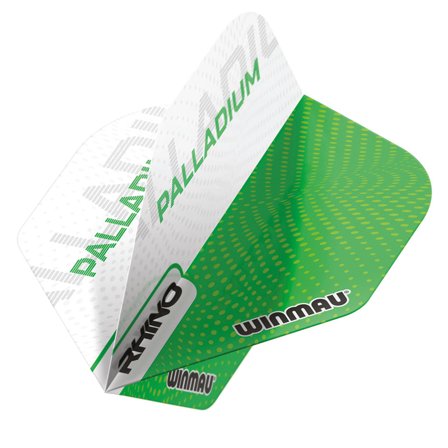 Winmau Darts Flights Rhino Palladium Green White 9 Pieces Extra Thick Standard Flights for Professionals Players