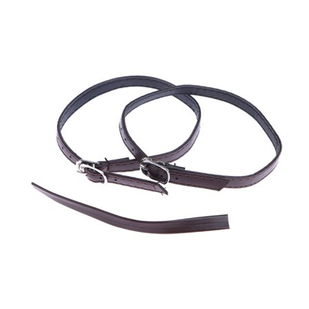 Skodekoration Anti-drop hälband för höga klackar Justerbara Brown