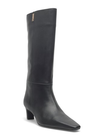 Tommy Hilfiger Th Square Toe Kitten Long Boot - Black - 41