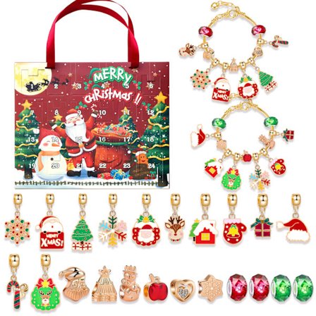 Kreativ Blind Box Armbånd, Armbånd DIY, Puzzle Gaveæske Sæt, Jule Blind Box Armbånd Velegnet til børn og voksne